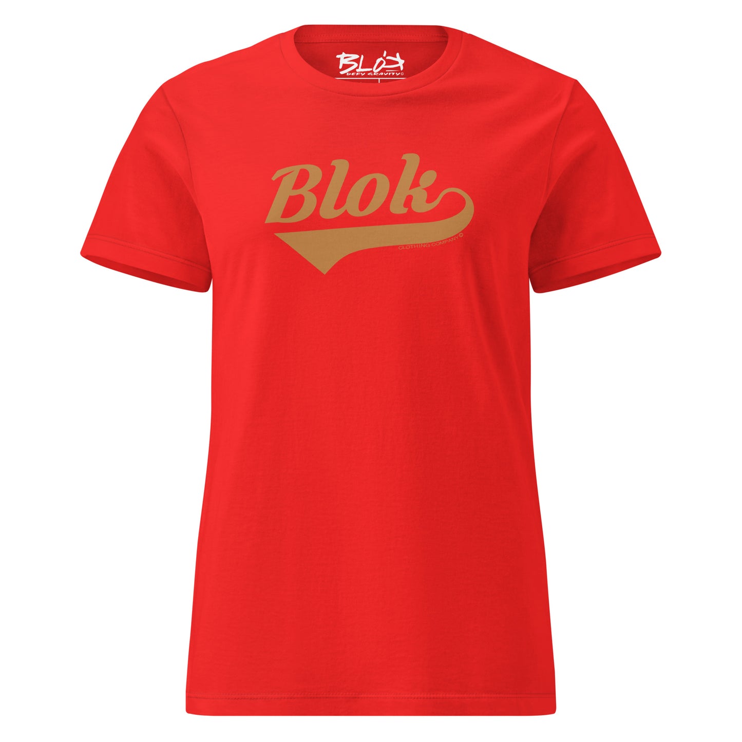 Blok Classic - Front Print in Gold - Women's Slim Fit
