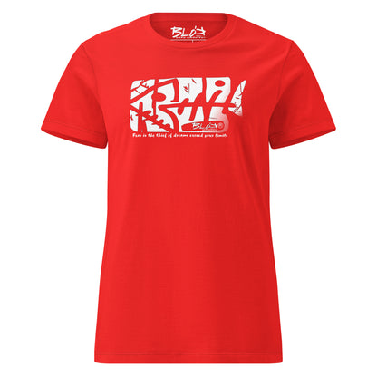 Fish Bone - with White Print- Women's Slim Fit