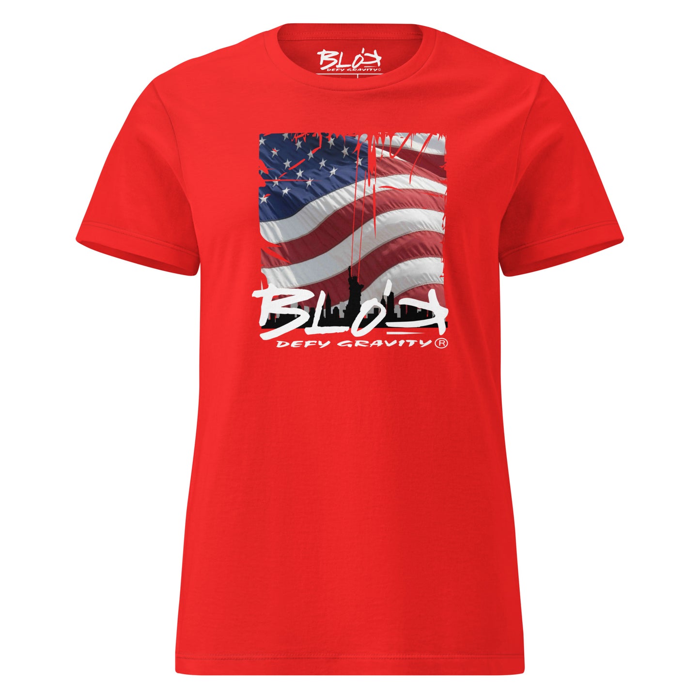 US Flag - Front Print - Women's Slim Fit
