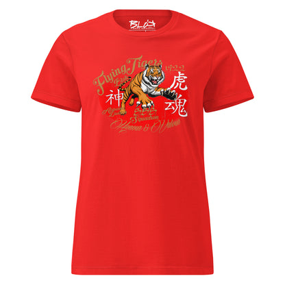 Original Flying Tigers - Front Print in Gold - Women's Slim Fit