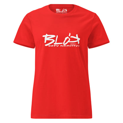 Essential Large Logo - White Print - Women's Slim Fit