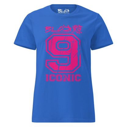 Iconic 9 - Front Print in Pink - Women's Slim Fit