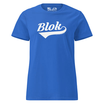Blok Classic - Front Print in White - Women's Slim Fit