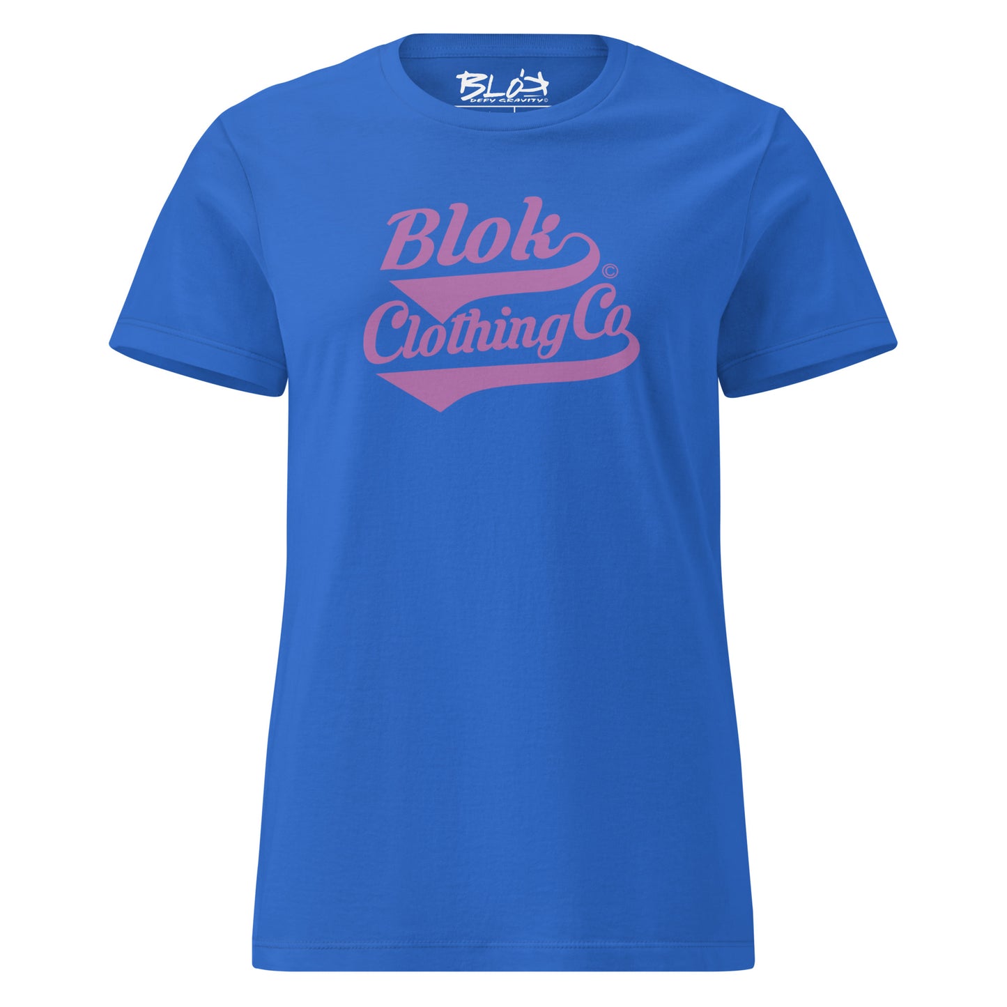 Blok Clothing Co' - with Purple Print - Women's Slim Fit