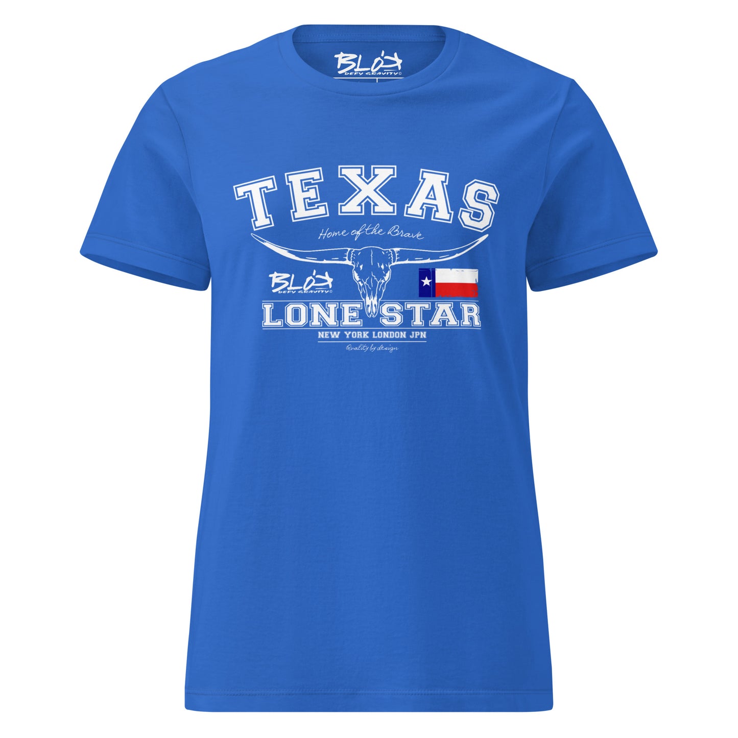 Texas - 50 States - with White Print - Women's Slim Fit