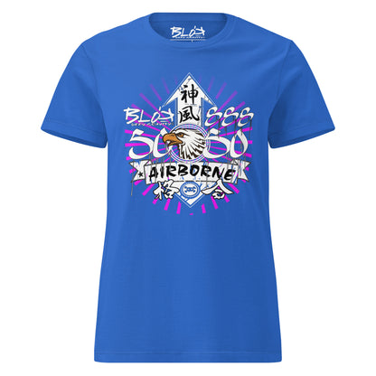 Airborne Eagle - with White & Purple Print - Women's Slim Fit