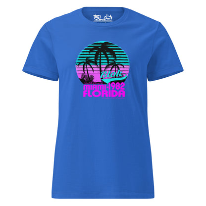 Miami '82 - in Turquoise - Women's Slim Fit