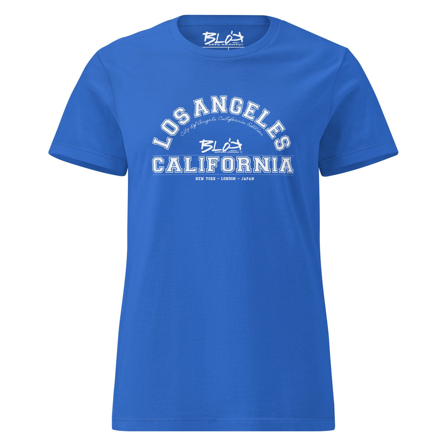 Los Angeles California - in White Print- Women's Slim Fit