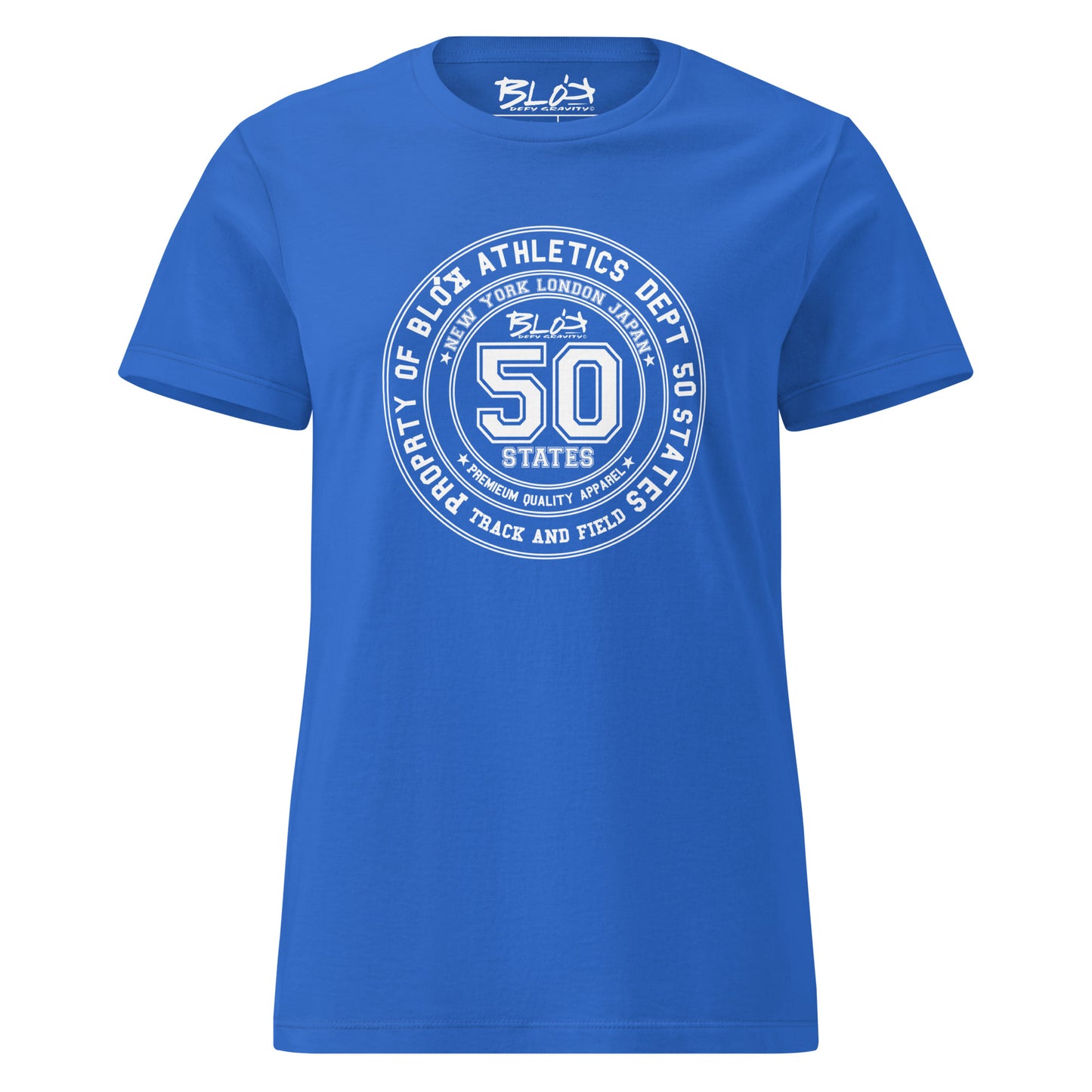 50 State Athletic Dept. - with White Print- Women's Slim Fit