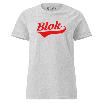 Blok Classic - Front Print in Red - Women's Slim Fit