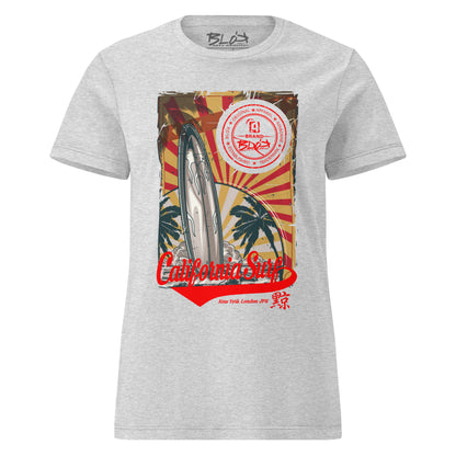California Surf - Front Print - Women's Slim Fit