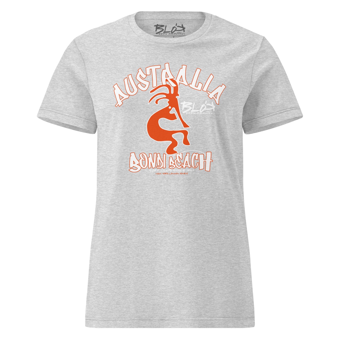 Bondi Beach - with Orange Print - Women's Slim Fit