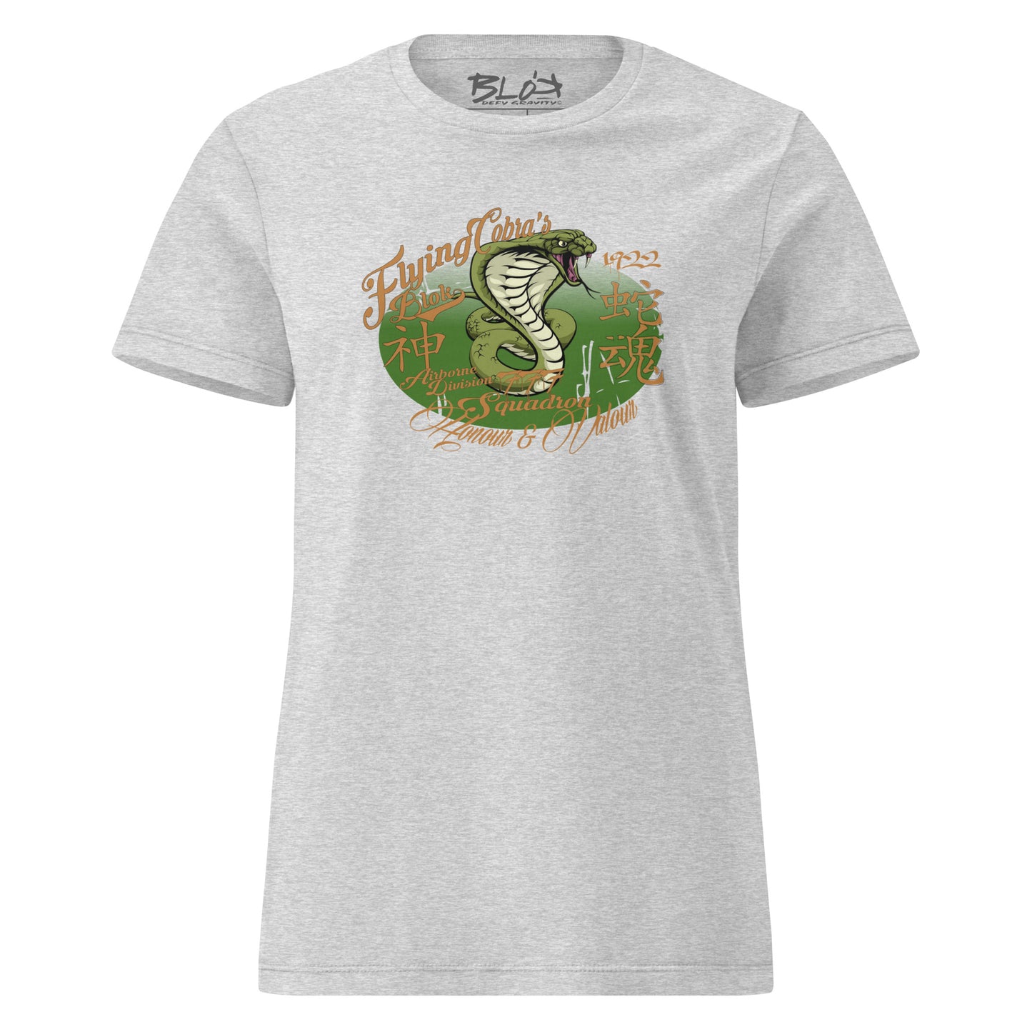 Flying Cobras - with Gold & Green Print - Women's Slim Fit