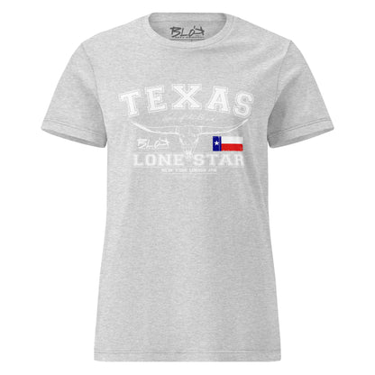 Texas - 50 States - with White Print - Women's Slim Fit
