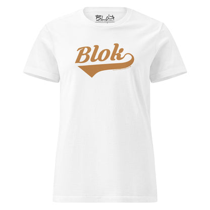 Blok Classic - Front Print in Gold - Women's Slim Fit