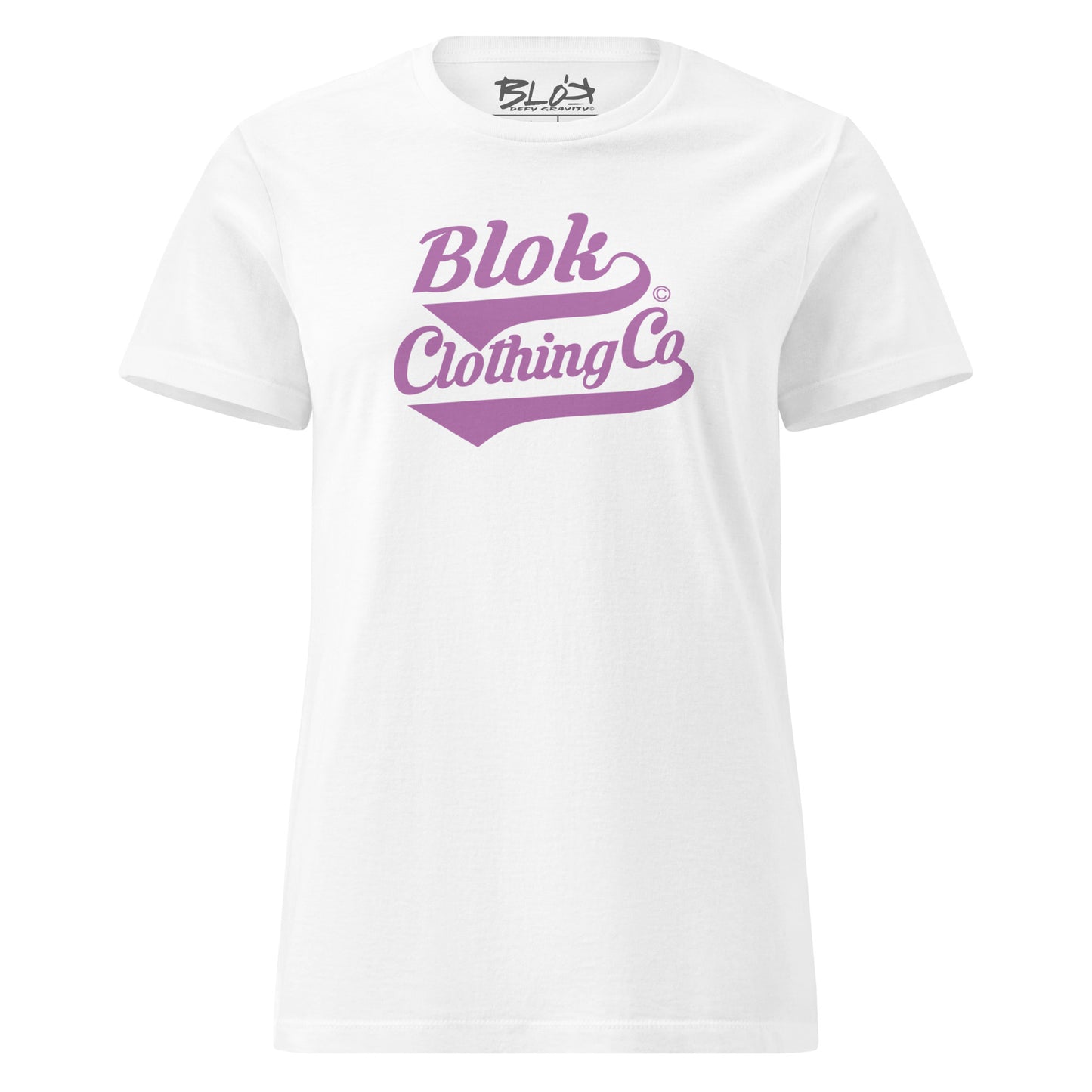 Blok Clothing Co' - with Purple Print - Women's Slim Fit