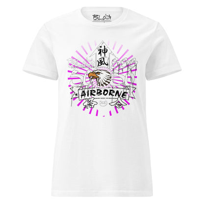 Airborne Eagle - with White & Purple Print - Women's Slim Fit