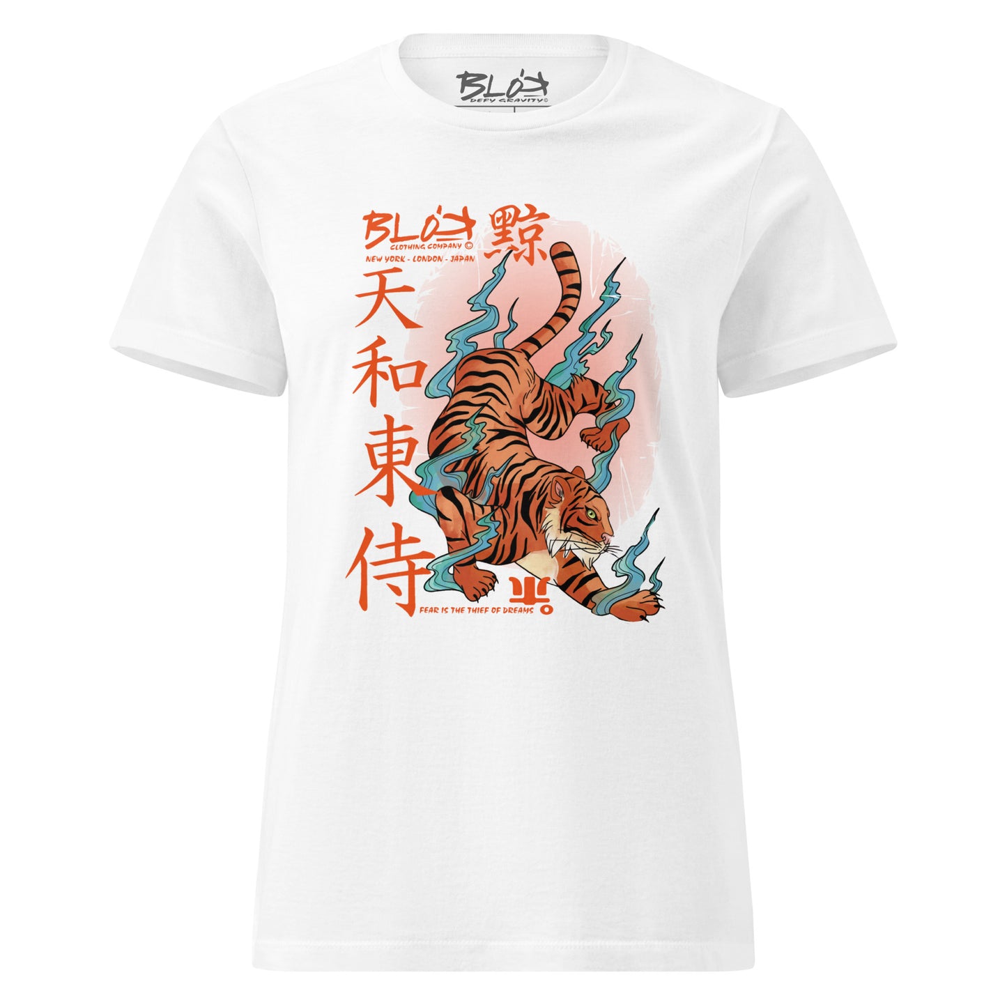 Crouching Tiger - with Orange Logo - Women's Slim Fit